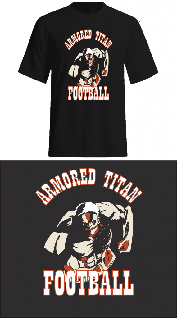 Armored football T-shirt
